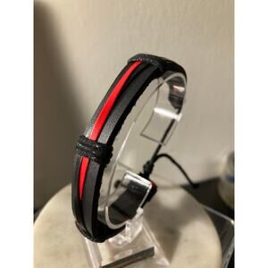 leather cuff bangle adjustable bracelet